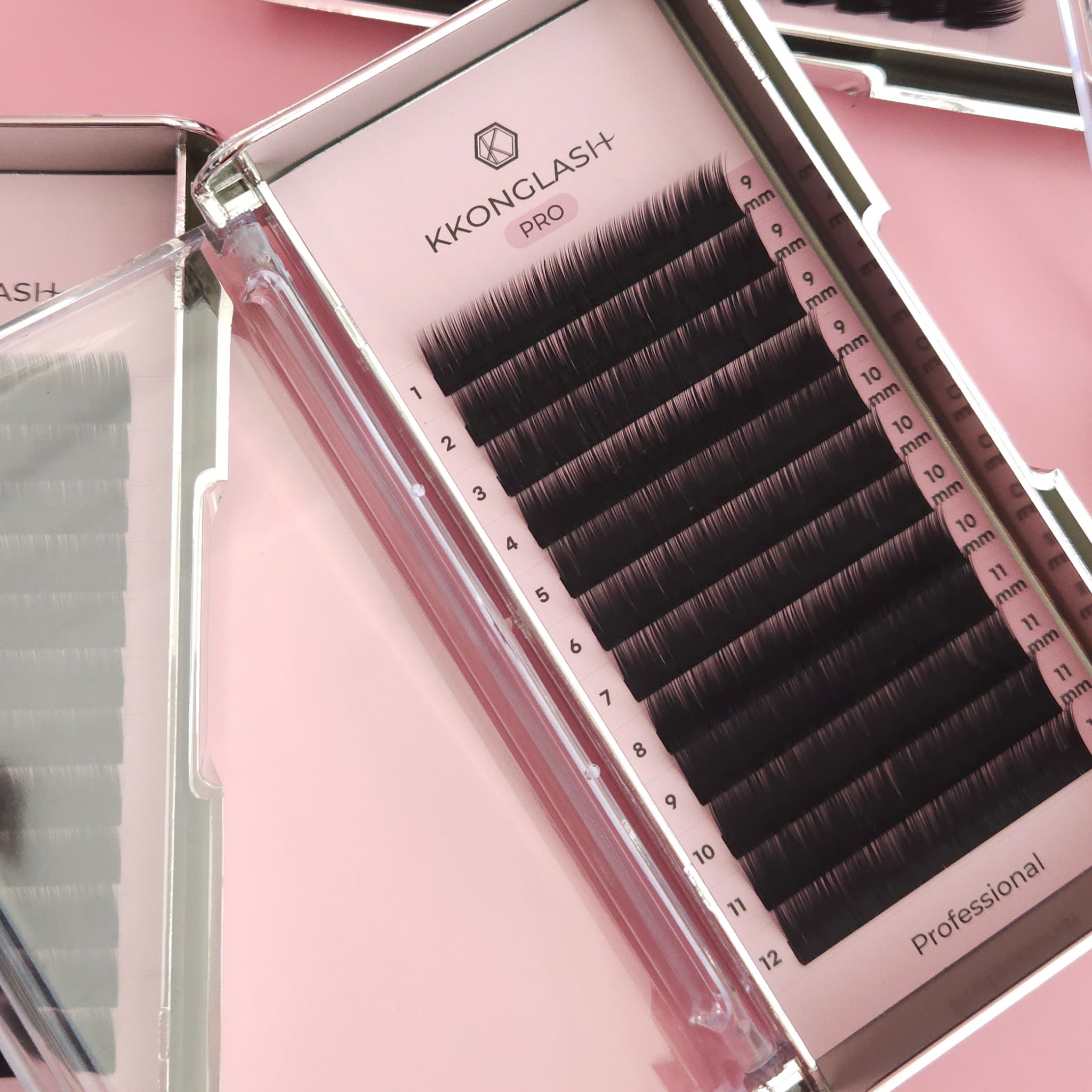 KKONGLASH PRO(プロ用) FLAT(12 本/C カール 12、J カール 6、JC カール 12)